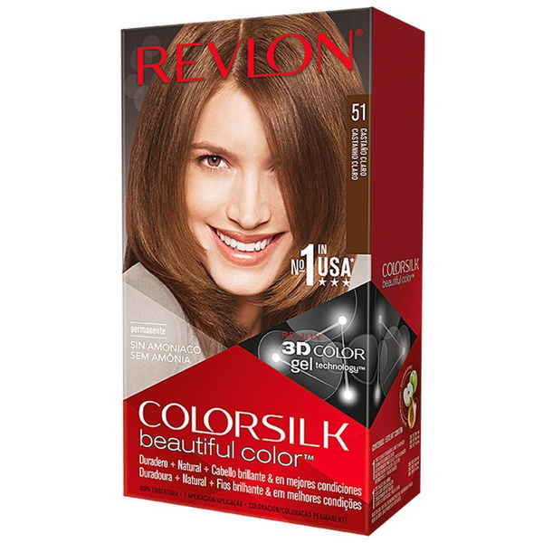 Revlon Colorsilk Краска для волос 51 Светло-каштановый 130мл - купить с ...