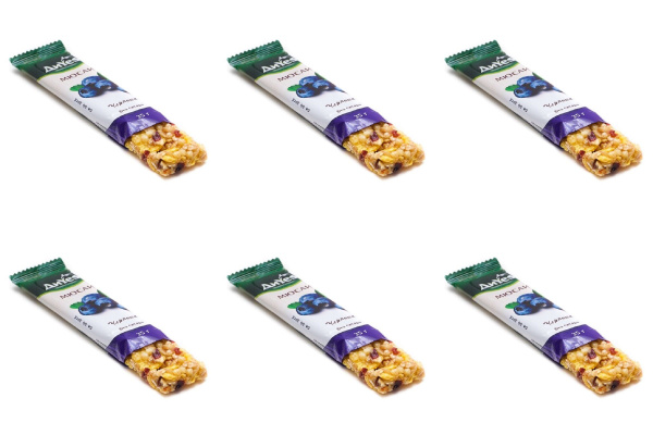 ДиYes Батончик мюсли черника без сахара, 25 г, 6 шт - купить с ...