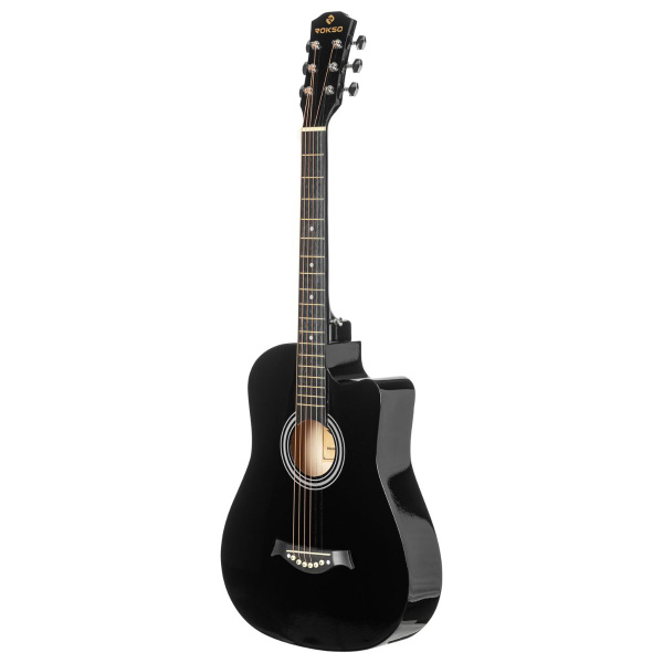 Акустическая гитара шестиструнная 38.8" ROKSO FT-D38-BK - купить с ...