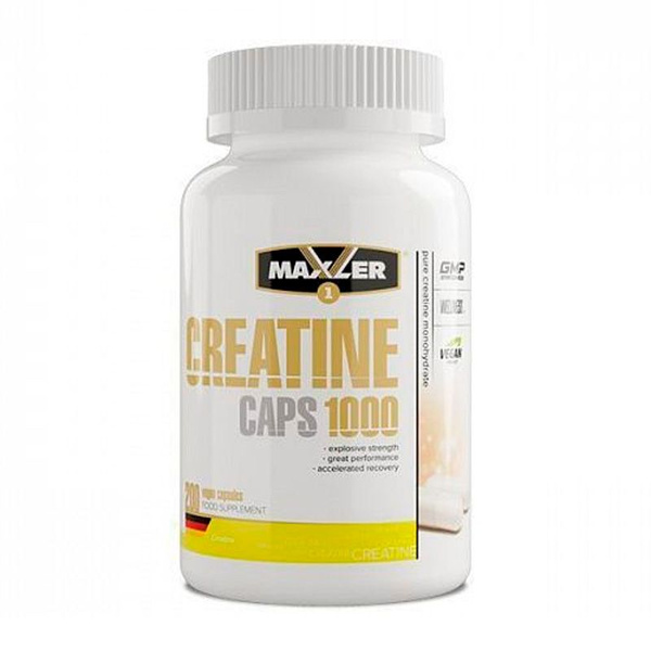 Спортивное питание, Креатин, Maxler Creatine Caps 1000, 200 капс ...