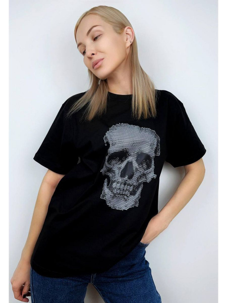 Футболка Я В Теме, размер 52, цвет черный, 75% хлопок, 25% полиэстер ...