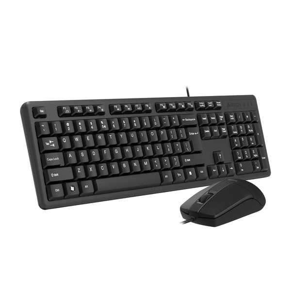Клавиатура и мышь A4Tech KK-3330S, проводные USB, черный купить по ...
