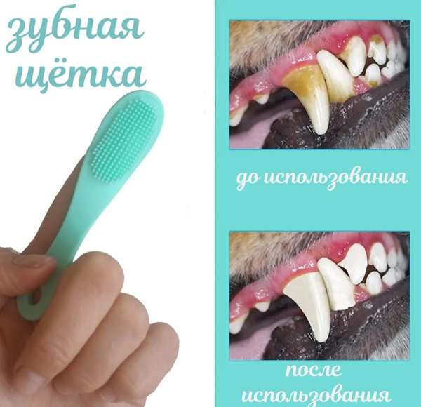 Зубная щетка для кошек и собак, мягкий палец для чистки зубов. - купить ...