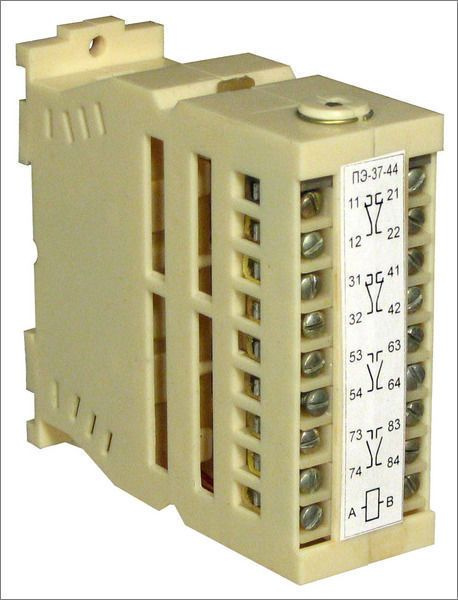 Реле промежуточное: ПЭ-37-44 220В 50Гц переменное напряжение - купить ...