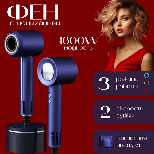 Фен для волос High speed hair dryer LC-180, фиолетовый - купить по ...