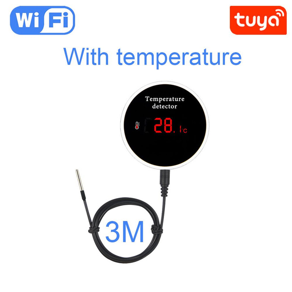 Tuya WIFI датчик температуры термометр с 3 метра внешний кабель зонда ...