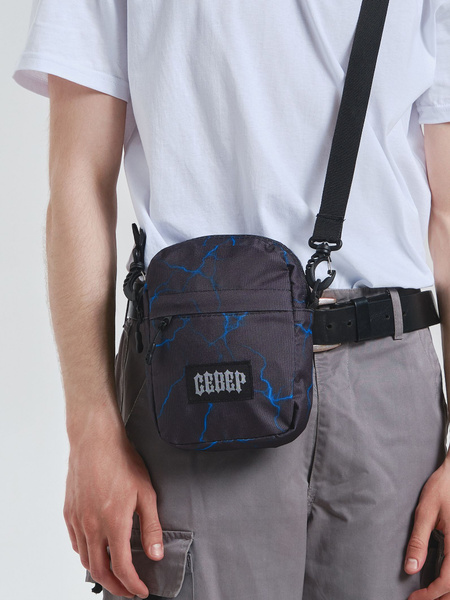 Сумка-мессенджер МОЛНИЯ ЧЕРНО-СИНЯЯ черный - купить с доставкой по ...