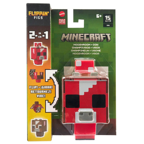 Mattel Minecraft-Маленькая скульптура 2-в-1 с большой головой и ...