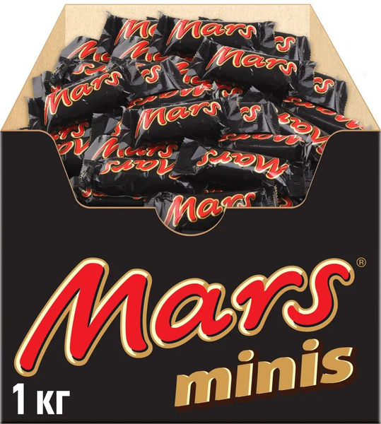 Конфеты шоколадные батончики Mars Minis 1 кг - купить с доставкой по ...