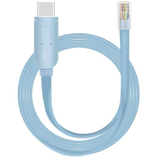 Кабель адаптер консольный 1,8 м USB-C RJ45 KS-is KS-537 1.8 m, чипсет ...