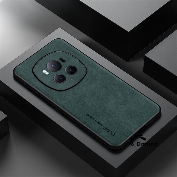 Стильный на коже чехол для Honor Magic 6 Pro (Хонор Магик 6 Про ...