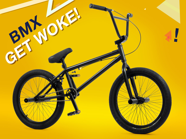 Трюковой велосипед bmx бмх вмх 20 дюймов черный - купить по выгодной ...