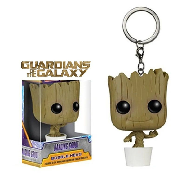 Фигурка брелок Грут в горшке / брелок фигурка Dancing Groot / сувенир ...