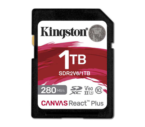 Карта памяти Kingston SDXC 1TB Canvas React Plus V60 UHS-II V60 150 ...