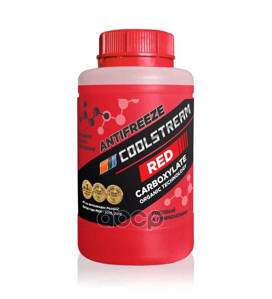 Антифриз Coolstream Coolstream Red G12+ Готовый -40 Красный 0,9 Кг Cs ...