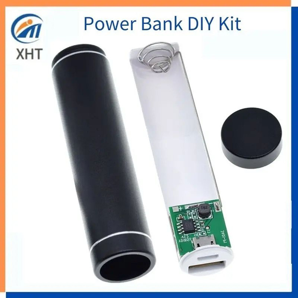 Power Bank - Custodia per batteria fai da te, kit fai da te, 4 x 18650