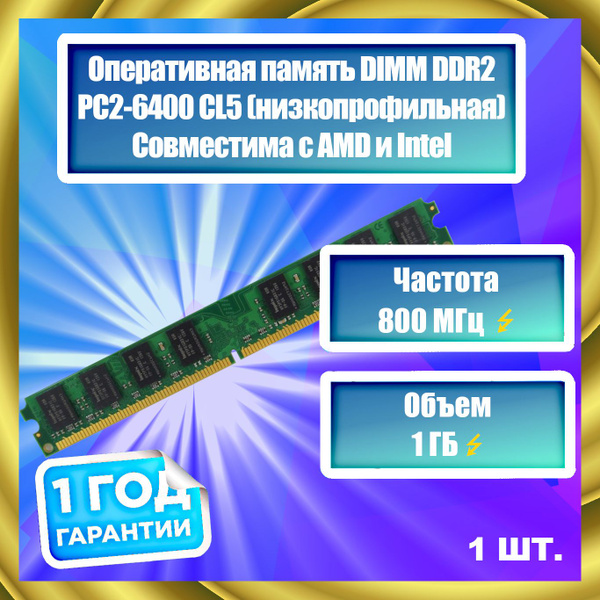 Модуль оперативной памяти KVR800D2N5/1G1 ГБ (KVR800D2N5/1G) - купить по ...