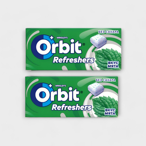Жевательная резинка Orbit Refreshers Мята, 16г х 2шт - купить с ...