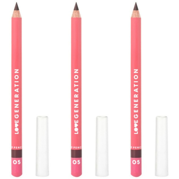 Love Generation Карандаш для губ Lip Pencil, тон 05 темный серо ...