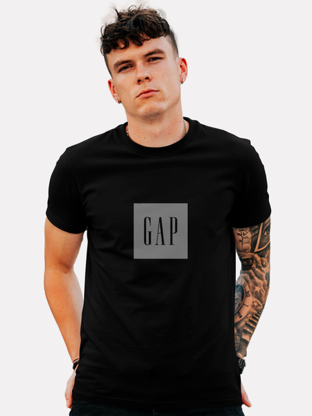 Футболка GAP, размер 48, цвет черный, 100% - купить по выгодной цене в ...