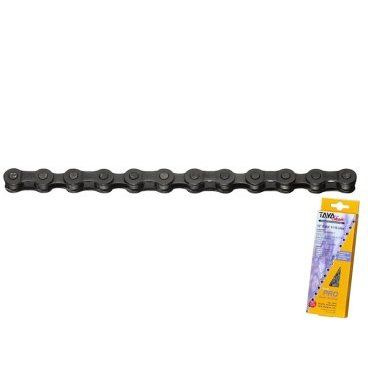Цепь велосипедная TAYA TB-50, 6-7 скоростей, 1/2"x3/32", 116L, чёрный ...
