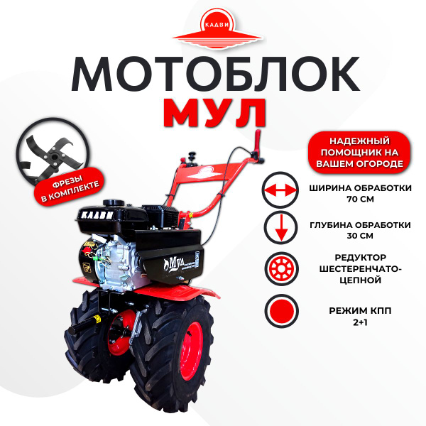 Мотоблок МБМ-2 МУЛ (переключение передач на руле, на колесах 19*7-8 ...
