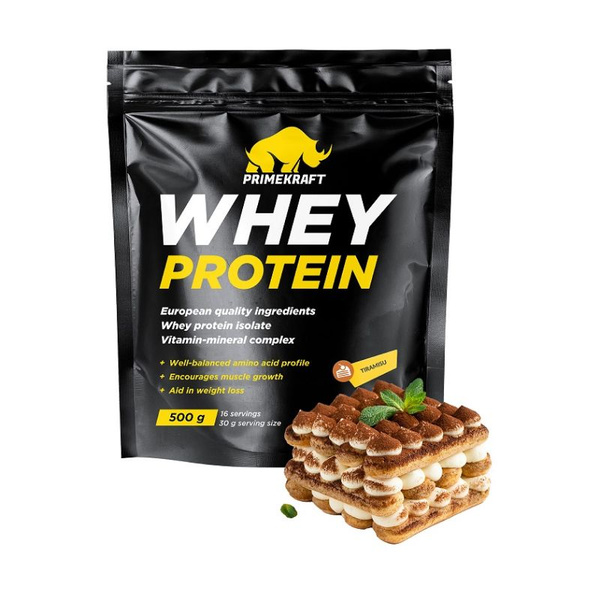 Протеин Prime-Kraft Whey 500г, вкус: тирамису - купить с доставкой по ...