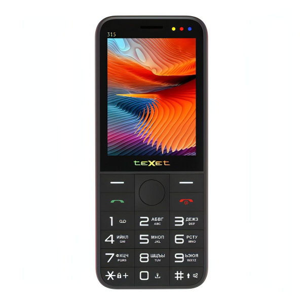 Texet Мобильный телефон ТМ-315, черный, красный купить на OZON по ...