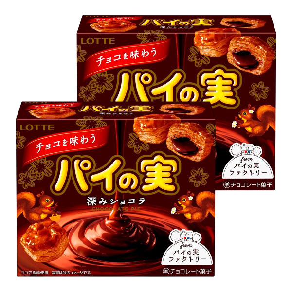 Бисквитное пирожное Deep Chocolate с шоколадной начинкой Lotte, 69 г х ...