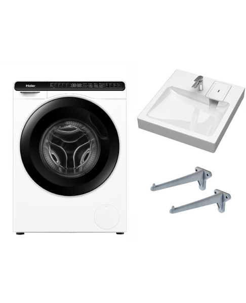 Стиральная машина Haier HW50-BP1026 с раковиной Марго, белый - купить ...