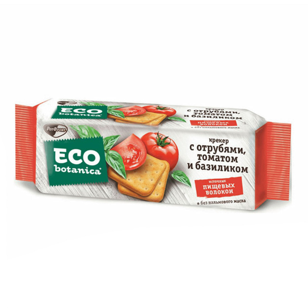Крекер Eco Botanica с отрубями, томатом и базиликом 175 г - купить с ...