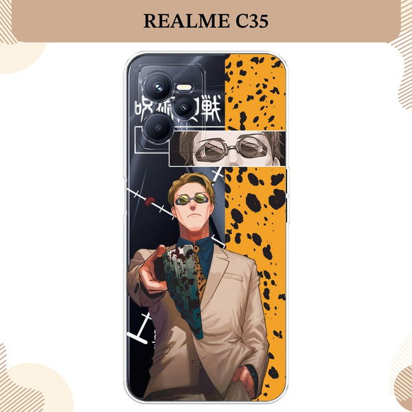 Силиконовый чехол на Realme C35 / Реалми С 35 аниме Магическая битва ...