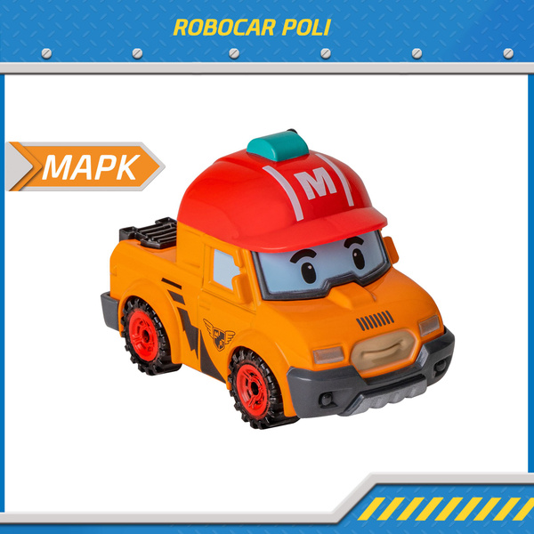 Машинка Робокар Поли, Марк металлическая машинка 6 см, Robocar POLI ...