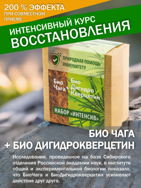 Набор Интенсив дигидрокверцетин и биочага купить на OZON по низкой цене ...