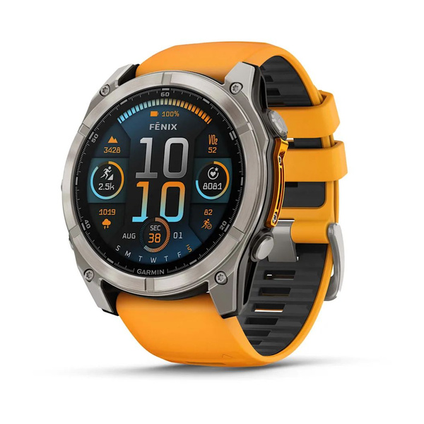 Часы Garmin fenix 8 - 51 mm, AMOLED, Sapphire Graphit/Titanium Titan ...