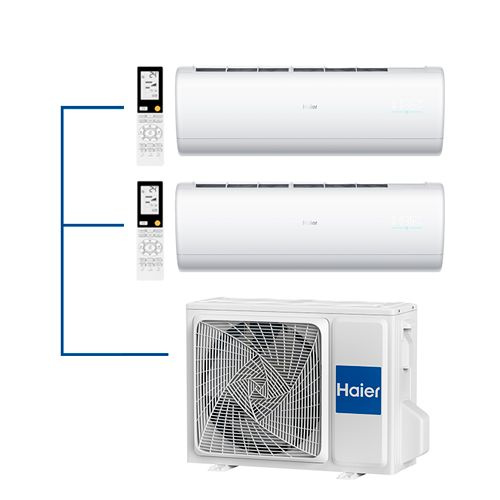 Мульти сплит-система на 2 комнаты 25+35 м2 Haier AS25S2SJ2FA-W ...