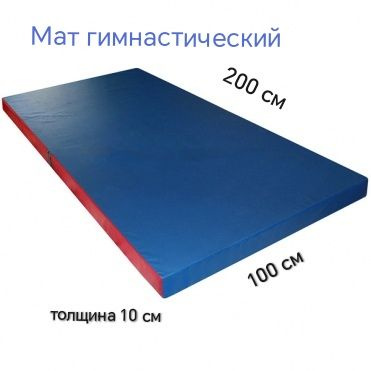 Мат гимнастический 2х1х0.1 м с ручками на молнии купить на OZON по ...