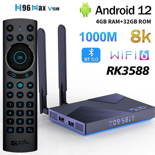 H96 MAX V58,RK3588, операционная система Android 12,память DDR4,WI-FI 6 ...