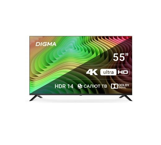 Купить телевизор Digma DM-LED55UBB40, черный 55" - купить с доставкой ...