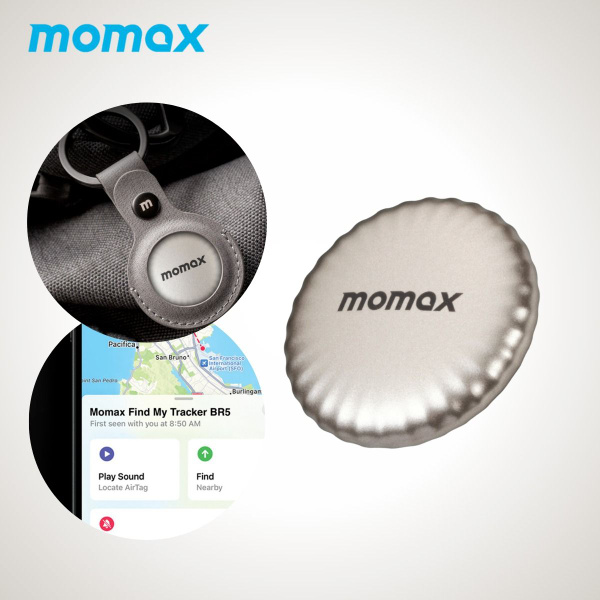 GPS трекер для отслеживания Momax PINTAG Find my Tracker - Titanium ...