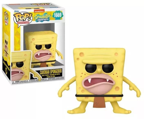 Фигурка Funko Pop! Sponge bob Caveman (Фанко Поп Губка Боб Квадратные ...