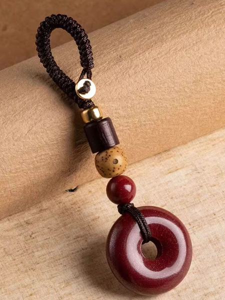 Брелок из натурального камня "Кольцо", киноварь купить на OZON по ...