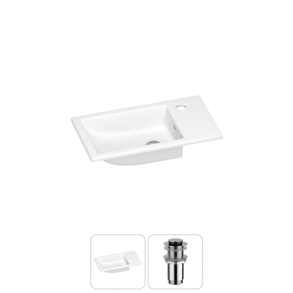 Маленькая раковина в туалет Wellsee WC Area 202011471 в наборе 2 в 1 ...