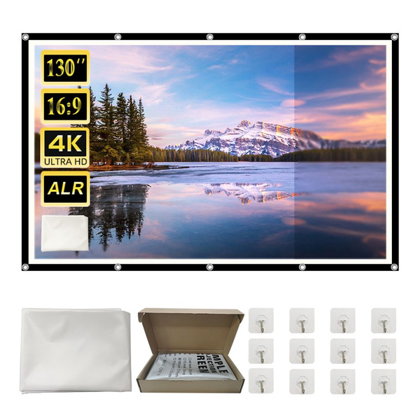 130" ALR Антибликовый Экран для Проектора с Черной Рамкой купить на ...