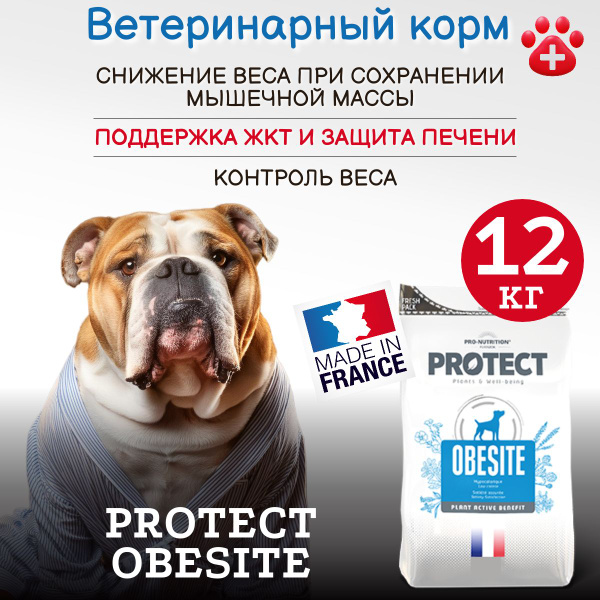 Корм сухой диетический для собак с ожирением Protect Obesite ...