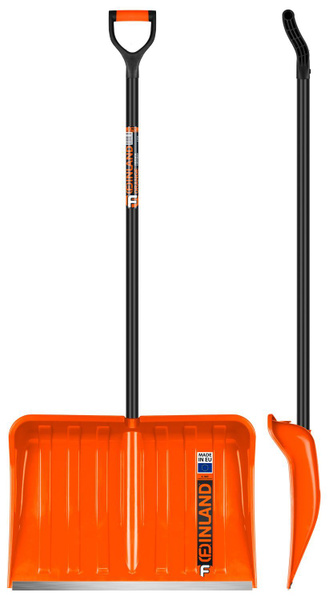 Лопата снеговая FINLAND ORANGE 550х385х1515 мм, деревянный черенок 1731 ...