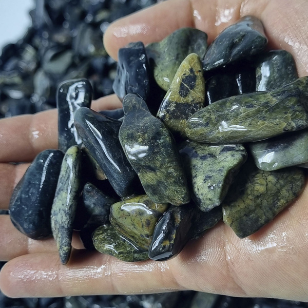 Камни для бани и сауны. Нефрит шлифованный, 10 кг, фракция 5-20 мм ...