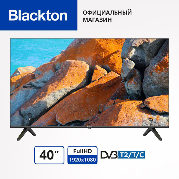 Blackton Телевизор Bt 40F34B 40" Full HD, черный, черный матовый купить ...