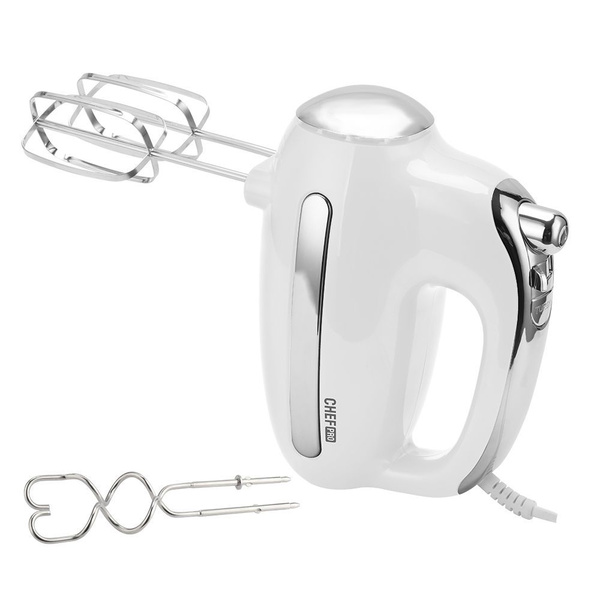 Миксер ручной кухонный CHEF PRO CF-MX1307A, 2000 Вт, белый жемчуг ...