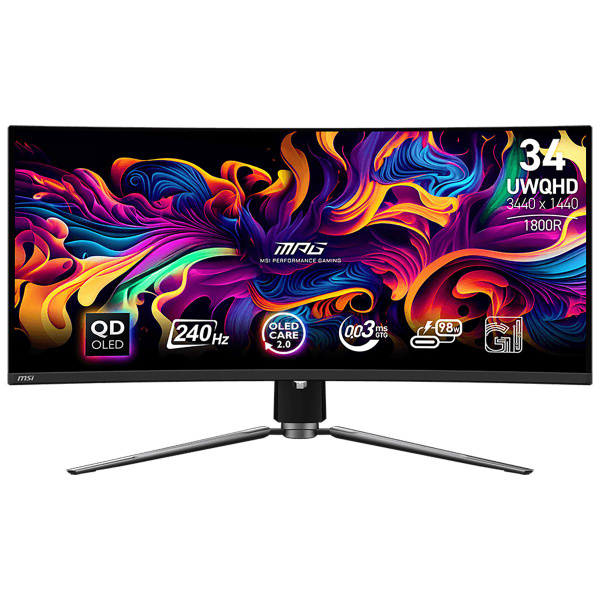 Монитор MSI 341CQPX QD-OLED, OLED, 3440x1440, 240 Гц 34" - купить по ...